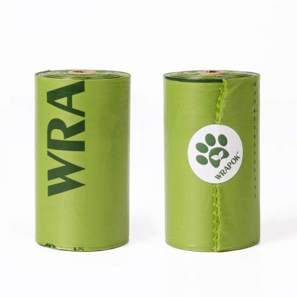 Paper - Isolated Biodegradable Dog Poop Bags , Leak Resistant Compostable Dog