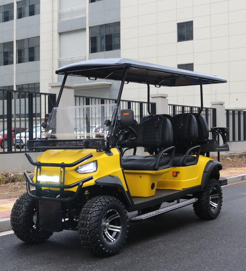 Standard New Designed 6 Seater Golf Cart Sightseeing Vehicle For Scenic Spots