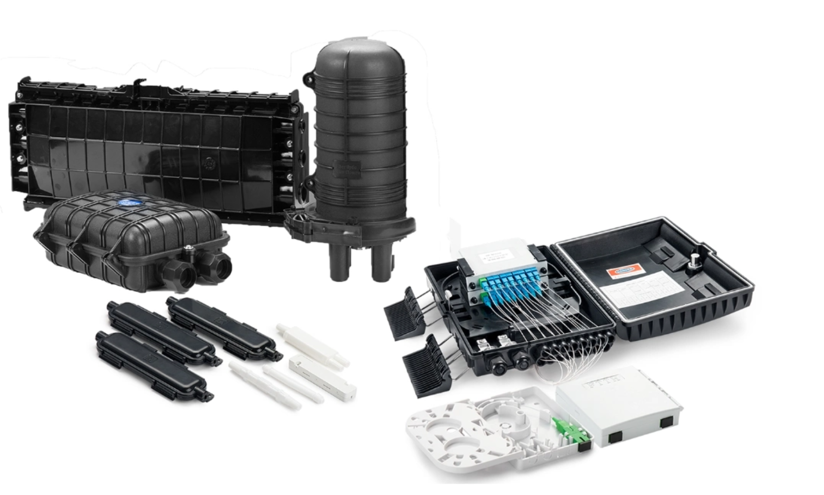 576 Core 3M FTTH Connector Box 1IN-4OUT IP68 Waterproof Dome Fiber Splicing Closed Box
