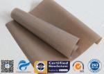 Non Stick BBQ Grill Mat 0.12MM 33X40CM Brown PTFE Coated Baking Liner