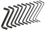 High Quality 0.7mm-36mm Black Oxide Carbon Steel Hex Spanner Allen Hex Key Z