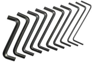 China High Quality 0.7mm-36mm Black Oxide Carbon Steel Hex Spanner Allen Hex Key Z-Type Hex Wrench on sale