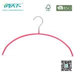 Betterall Peach Curved PVC Metal Hanger for Shirts