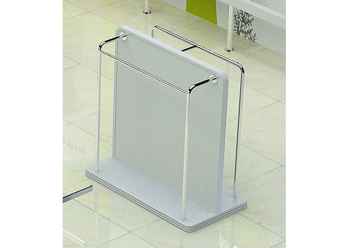 Modern Lady Clothes Shop Garment Display Stand With MDF Painting