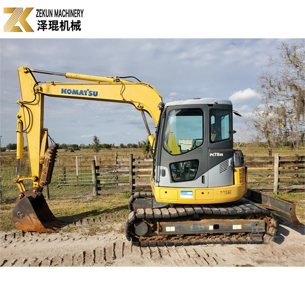 Construction Projects Made Easy with 8 Ton Used Komatsu PC78US Crawler Excavator