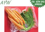 Transprent Gas Proof Food Vacuum Bags Stand Up Poly Plastic With S / M Size