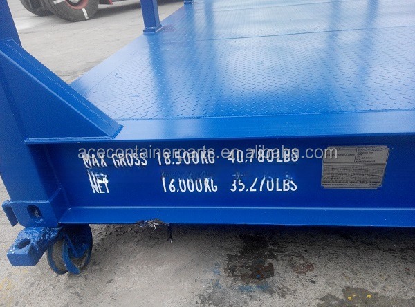 Convenient and Mobile 20ft Modified Shipping Container Frames with Corten Steel or Galvanized Material