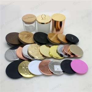 Quality customized metal candle lids with logo wholesale