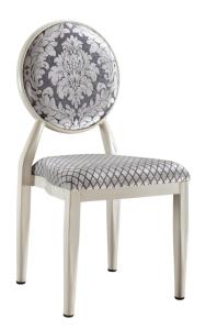 Quality Promotion Round Back Luxury White Dinning Chair wholesale