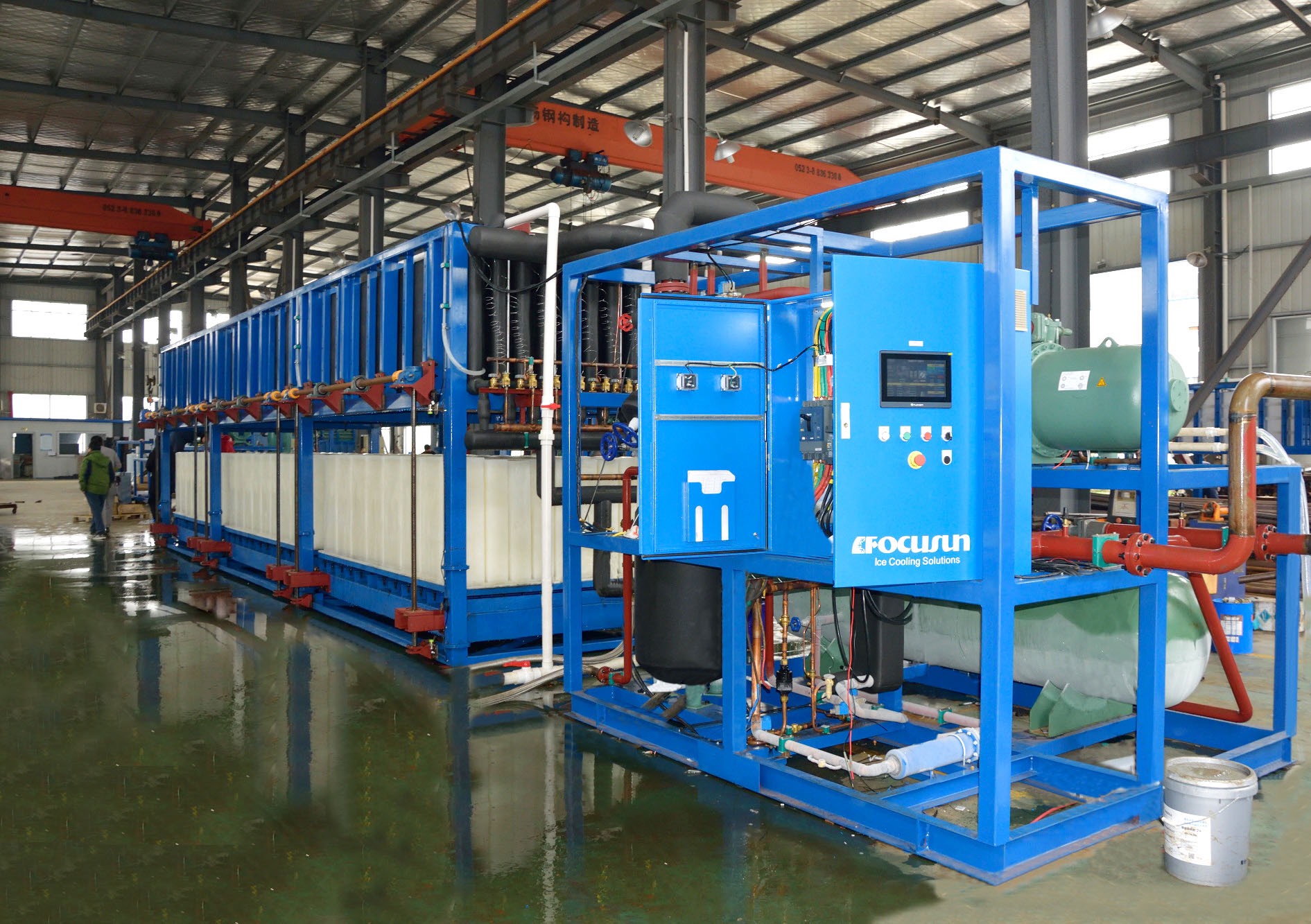 Automatic 20 ton San Luong Ice Block Machine with Direct Cooling by Focusun in Giang