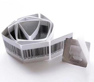 Quality 40*40mm Anti Theft Sticker Eas Soft label RF 8.2MHz Stickers Label For Garment Barcode Eas RF Sensor Sticker-40mm*40mm wholesale