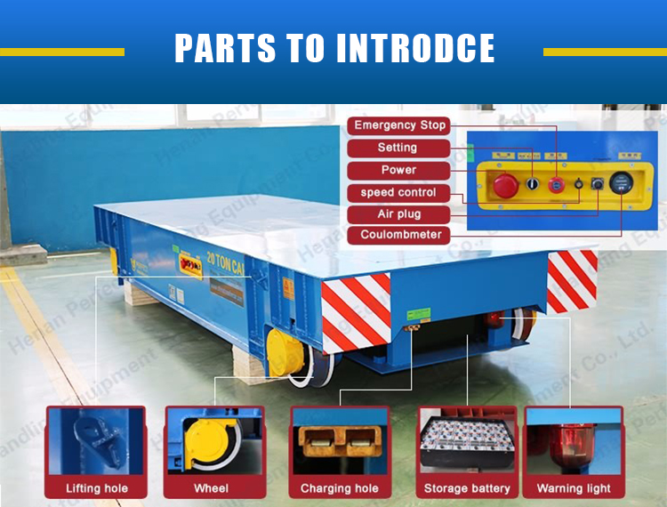 cable drum powered material transfer cart widely used in factory workshop