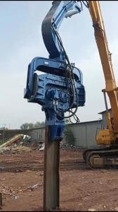 China Flexible Control Sheet Pile Driving Machine High Construction Efficiency on sale