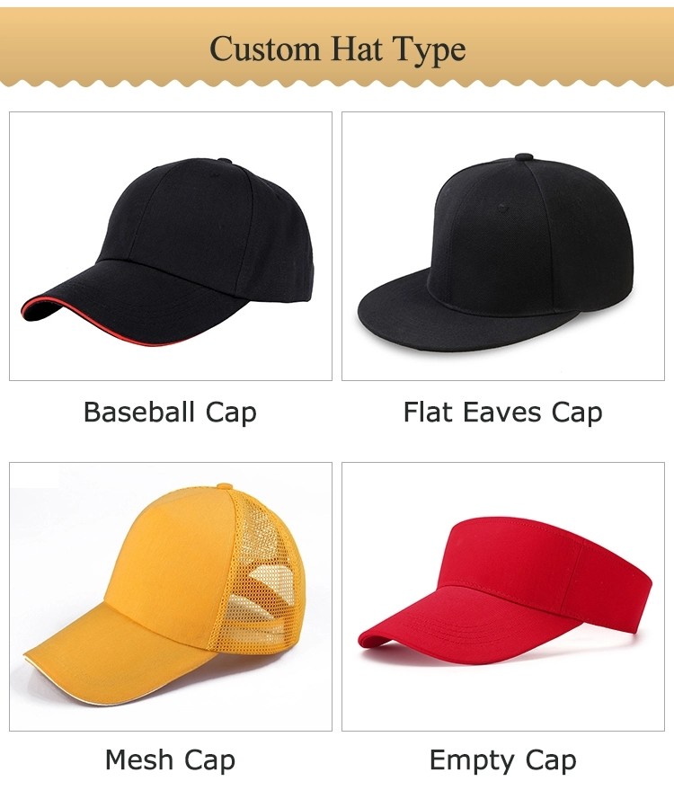 Flat Visor 57cm Six Panel Baseball Cap With Metal Buckle