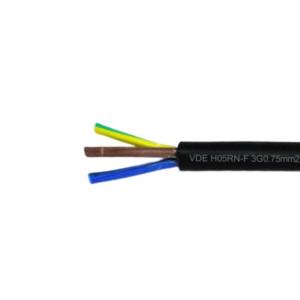 Quality Rubber Insulation Control Cable 0.75mm2 1mm2 1.5mm2 2.5mm2 Copper Power Cable for Industrial and Commercial Applications wholesale