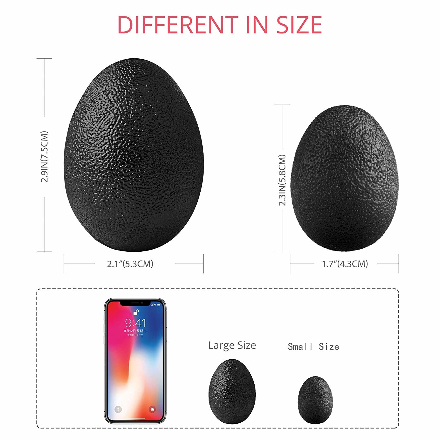Silicone Strengthener Stress Ball Trainer Hand Grip For Adults Kids