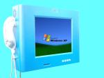 Wall Mounted Kiosk With Touch Screen / Telephone / Fingerprint Reader