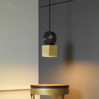 Postmodern gold pendant lamps creative Nordic living room restaurant designer light model room pendant lamp(WH-AP-111
