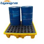 Detachable 4T Plastic Spill Pallets Anti Leakage Oil Drum Pallet