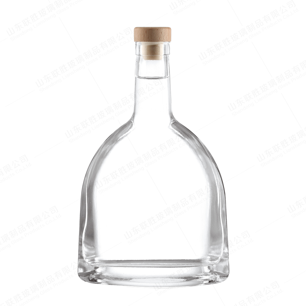 Custom Size Accepted Extra Super Flint Glass Bottle for Gin Vodka Tequila Whisky Brandy