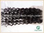 Lace top closure 4''x4'' ,malaysian virgin hair natural color wave 10''-24'