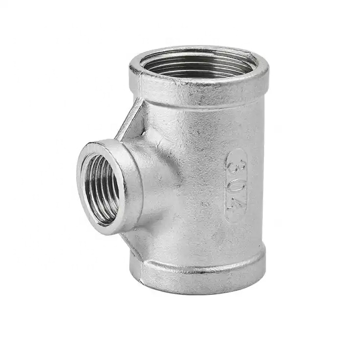Stainless Steel Fittings Connector Joint NPT BSPT Reducer Tee Cross Conical Union M/F