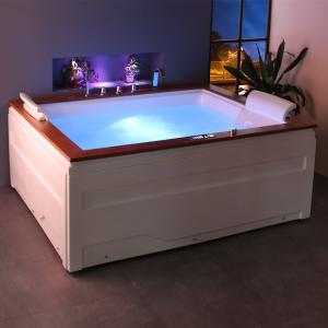 Quality 5' Side Skirt Massage Bathtub Waterfall Jacuzzi Tub For Bathroom 2 Person wholesale