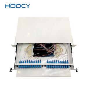 Quality Wall Mounted Fiber Optic Patch Panel 48 cores SMC For Outdoor Telecom Cabinet wholesale