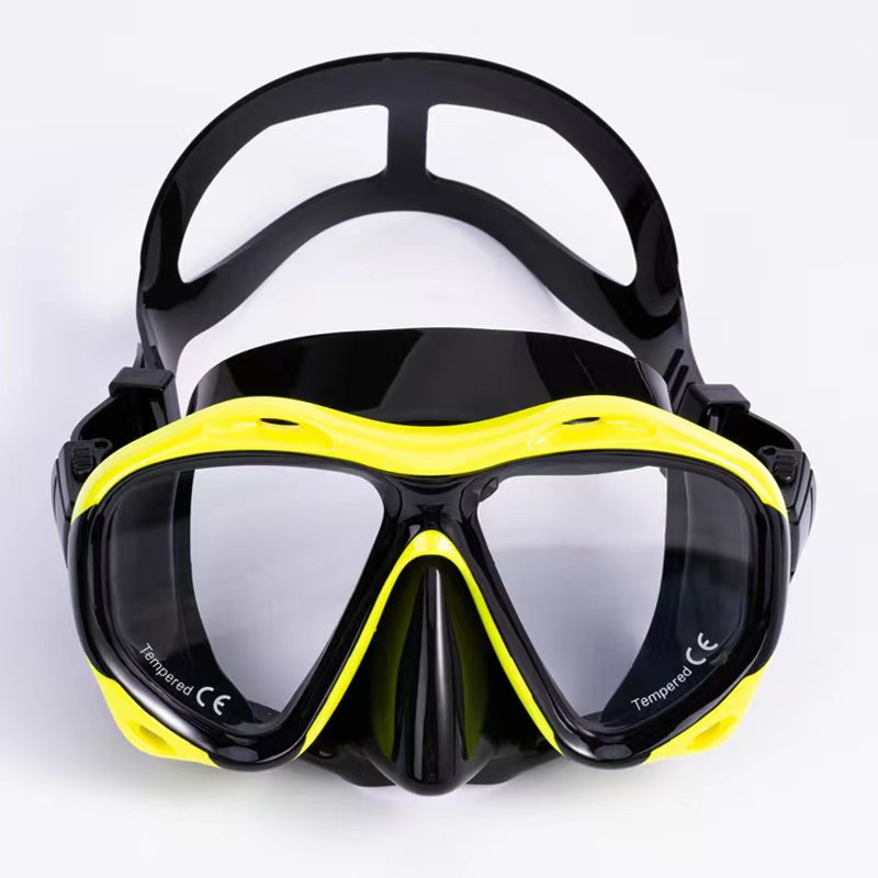 Lightweight Spearfishing Scuba Diving Mask Goggles Black Silicone