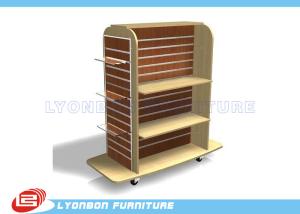 Quality Mall Center Clothing Slatwall Display Stands MDF , retail Gondola Display wholesale