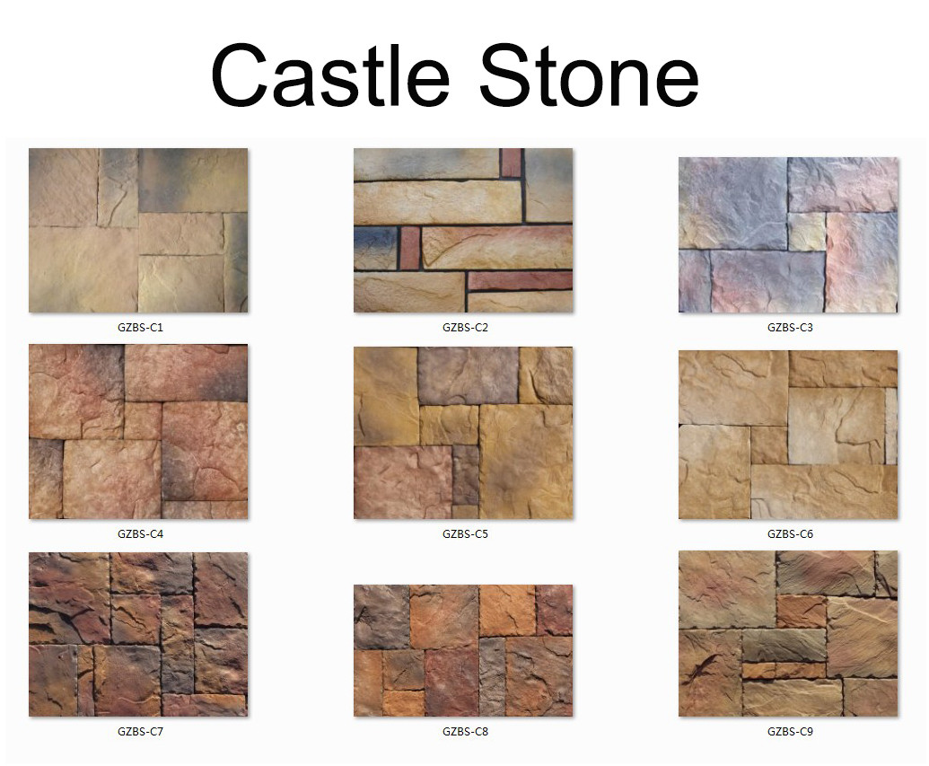 Wall Decoration 3d Pu Polyurethane Artificial Stone Panels