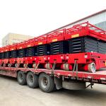 Electric Hydraulic Scissor Lift 4-18m Aerial Platform for Restaurant 320kg