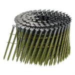 Yellow 15 Degree Coil Nails Galvanised Screw Shank 57mm For Fencing