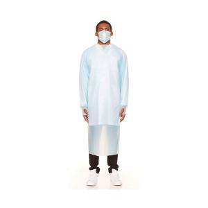 Quality Disposable Gown Waterproof CPE Aprons with Thumb loop wholesale