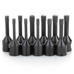 Vacuum Brazing Dry Diamond Core Bits For Ceramic / Porcelain Tile Drilling,