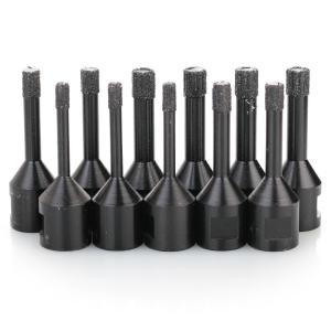 Quality Vacuum Brazing Dry Diamond Core Bits For Ceramic / Porcelain Tile Drilling, Stone Tile Drilling wholesale