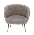 Defaico Pink Single Fabric Chair Contemporary Bar Chairs With Wood Legs