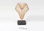 Table Lamp Shape Iron Silver Gold Pillar Candle Holder