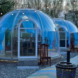 Quality PC Clear Dome House Outdoor Bubble Tents With Aluminium Window And LED Light wholesale