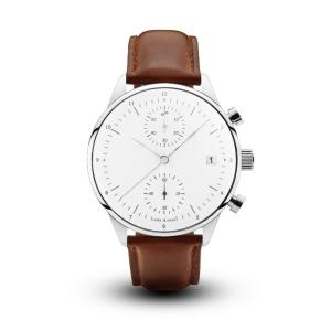 Quality Quartz 316L Silver Stainless Steel Watch 3 Bar With Date / 40x11mm Size wholesale
