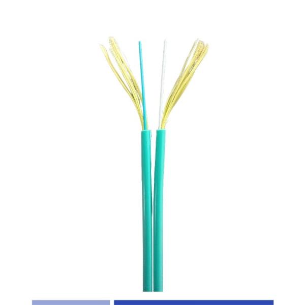 Duplex LSZH Jacket Indoor Fiber Optic Cable Fiber Optic Zip Cord OM3 50/125um