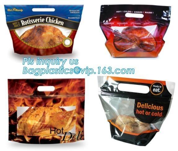 Hot roast chicken bag/hot roast plastic packaging bag for duck,chicken,fish,