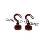 Sintered NdFeB Hook Magnet, N35,16KGS, Permenent Hook Magnets in Red Color