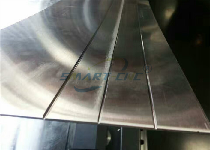 1500×4000mm CNC V Grooving Machine , White Hydraulic Notching Machine