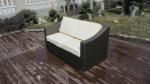 4pcs PE rattan pool furntiure