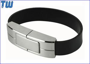 Quality Leather Wristband Metal USB Thumb Drive Body 4GB with Logo Printing wholesale