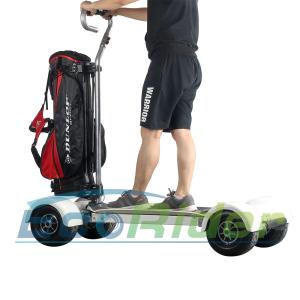 Quality EcoRider Four Wheel Electric Golf Scooter Skateboard Cart with Ajustable Handle wholesale