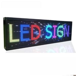 Quality 32*384cm Outdoor LED Window Display Signs Boards RGB Full Color wholesale