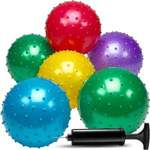 Quality Bounce Ball Sensory Balls Knobby Party Balls Massage Balls with Air Pump wholesale