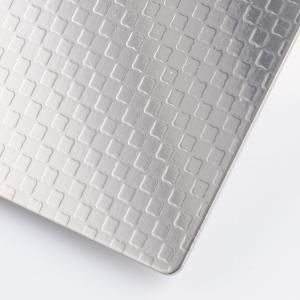 Quality Diamond Embossed Stainless Steel Sheet Custom Cut 3mm Thickness wholesale